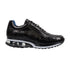 Belvedere Todd Men's Shoes Black Exotic Genuine Ostrich Casual Sneakers