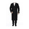 Mens Black Full Length 48  Long Big And Tall Overcoat / Topcoat