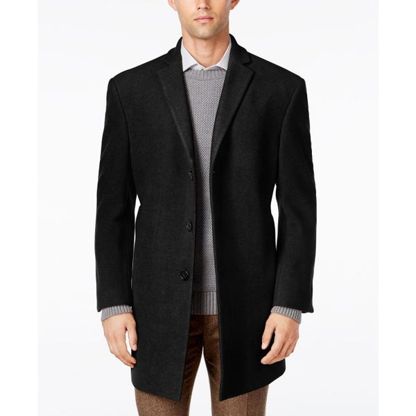 natched lapel topcoat