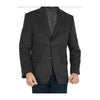 Mens Black Winter Blazer-Cashmere Wool Fabric Sport Coat