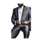Mens Buttons Closure Single Breasted Shawl Lapel Overcoat