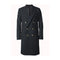 Mens Double Breasted Wide Peak Lapel 6 buttons Charcoal