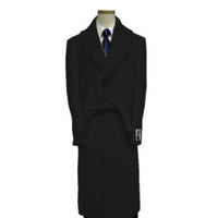Mens Full Length Cream Fur Collar Vance Wool