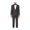 Mens Grey with Black Slim Fit One Button Sport Coat