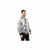 Mens Jacket Slim Fit White Sequin Pattern Blazer Bomber Jacket