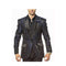 Mens Navy Peak Lapel Single Breasted Two Button Blazer