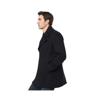 Mens Peacoat Slim Fit Wool Peacoat