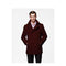 Mens Peacoat Wool Dark Red double breasted Coat