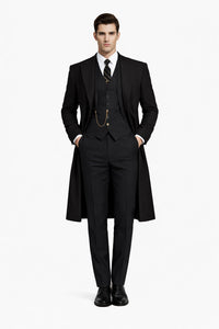 Mens Peaky Blinders Costume Thomas Shelby Pinstripe Outfit