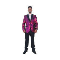 Mens Pink Single Breasted Blazer Sport Coat