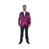 Mens Pink Single Breasted Blazer Sport Coat