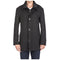 Mens Single Breasted Coat Two Outer Pockets Black