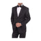 Mens Two Button Slim Fit Peak Lapel Black Sportcoat