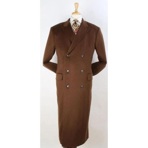 Mens Vicuna - Light Brown Coat - 100%