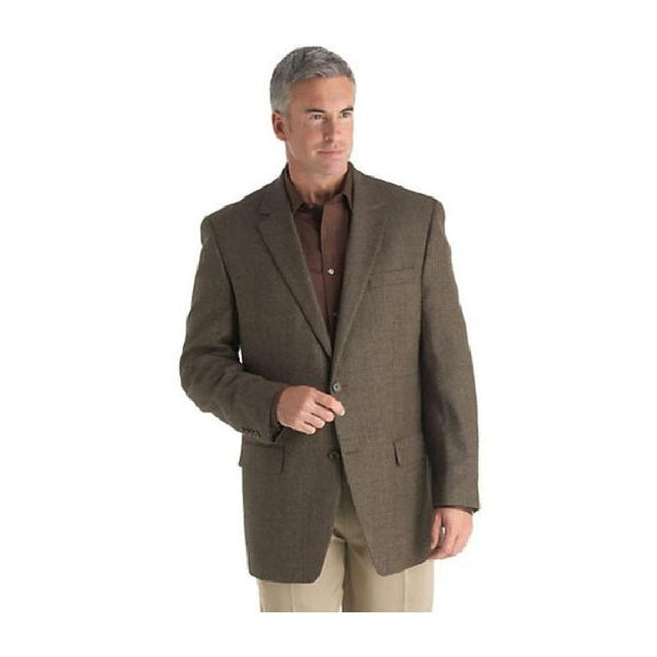 BLEND TWO BUTTON BROWN CHECK SPORT COAT