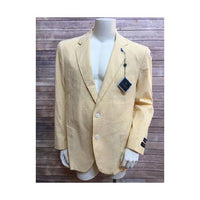 Mens Yellow  Canary Two buttons blazer Sport coat