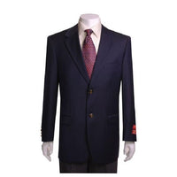 Mens navy Two Buttons Portly Blazer / Sport coat