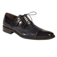 Mezlan Lizard Cap Toe Derby