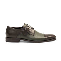 Mezlan Lizard Cap Toe Derby