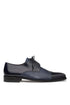 Mens Mezlan Cap-Toe Dress Lace-Up Blending Supple Textured Deerskin And Polished Calfskin With An Elegant Tassel Detail In Color Blue