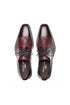 Mens Mezlan Cap-Toe Dress Lace-Up Blending Supple Textured Deerskin And Polished Calfskin With An Elegant Tassel Detail In Color Burgundy