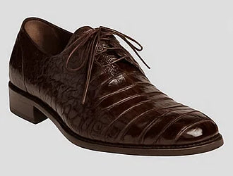 Mezlan Dark Brown  Crocodile Mens  Shoes Anderson