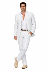 Mens Colin Farrell Miami Vice White Suit