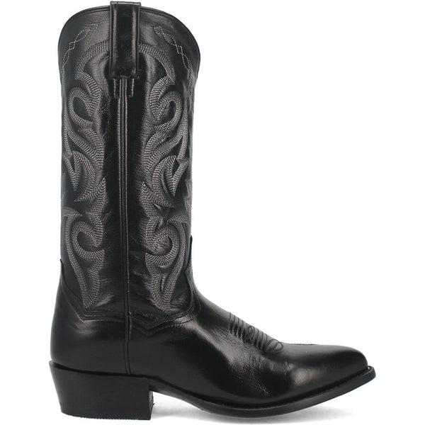 Dan Post Men’s Milwaukee 13 J Pointed Toe Black Cowboy Fine Leather Boot