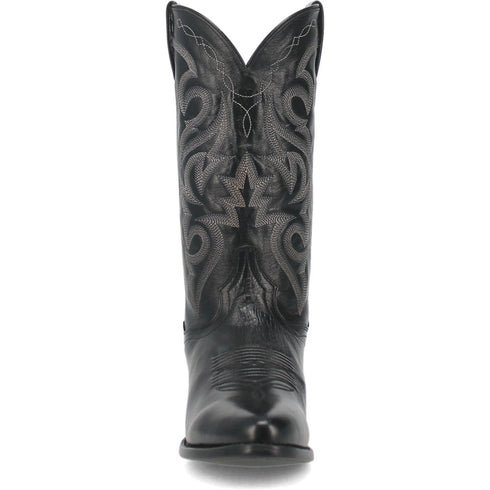 Dan Post Men’s Milwaukee 13 Round Medium Toe Black Leather Cowboy Boot