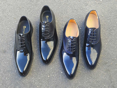 Mix Media Patent Leather Oxford