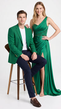Executive Apparel Ultralux Men’s Kelly Green Blazer Jacket, Formal Sport Coat for Weddings and Events