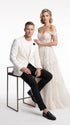 Men’s 007 James Bond White Tuxedo Jacket, Classic Ivory Formal Dinner Jacket for Weddings, Prom and Costume Parties