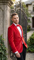 Men’s Red Dinner Jacket, Formal Tuxedo Evening Jacket for Weddings Prom and Parties