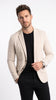 Men’s Top G Cobra Andrew Tate Inspired Blazer Coat, Beige 3 Button Modern Casual Sport Coat