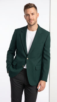 Neil Allyn Career Basics Men’s Hunter Green Blazer, Classic 2 Button Formal Sport Coat for Weddings, Church and Business Events