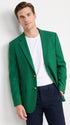 Executive Apparel Ultralux Men’s Kelly Green Blazer Jacket, Formal Sport Coat for Weddings and Events