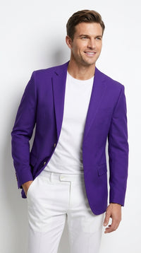 Neil Allyn Men’s Purple Blazer Jacket, Career Basics Formal Sport Coat for Business and Events