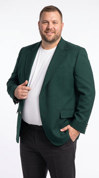 Neil Allyn Career Basics Men’s Hunter Green Blazer, Classic 2 Button Formal Sport Coat for Weddings, Church and Business Events