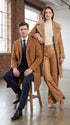 Men’s Brown Vicuna Overcoat – 3 Button Single Breasted Luxury Full Length Dress Coat