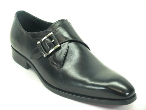 Monk Strap Buckle Leather Shoes