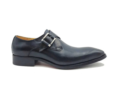 Monk Strap Buckle Leather Shoes Carrucci