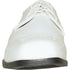 Bravo Mens Classic Formal Shiny Patent Tuxedo Shoe in White