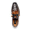 Men's Mauri Toffee Black Alligator Dress Shoes Apron Toe Italian Eminence