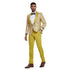 2025 Prom Special Mustard Paisley 2pc Mens Suit by Tazzio