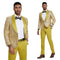 2024 Prom Special Mustard Paisley 2pc Mens Suit by Tazzio