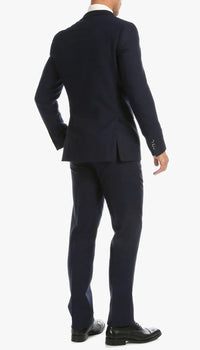 1920's Men's Clothing - Tweed Suit - Herringbone 1920s Mens Suit  - Vintage Navy Tweed 