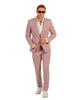 Giovanni Testi Blush Color Suit For Men - Mauve Suit - Wedding  Slim Fit  Suits
