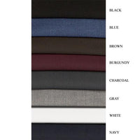 Dress Pants Regular Fit Leg Pleated Pre-hemmed With Cuffs in Blue