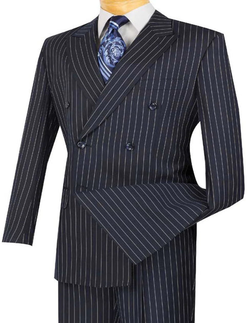 1920s Mens Suit - 1920s Mens Outfit - 1920s  costume  Bold Navy Pinstripe  Suit