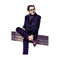 Navy Blue Alberto Nardoni Velvet Slim Fit Suit